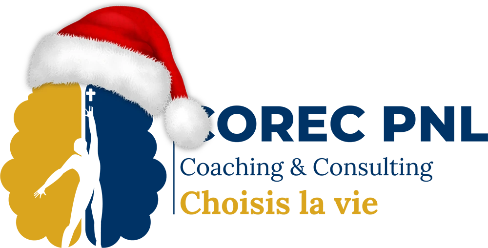 Logo du Cabinet COREC PNL du père Antoine Thierry EDANG. Il s'agit de l'icône idéale pour le favicon ou application mobile aux couleurs de noel. Conception graphique adambita237 (alias adatheartist)