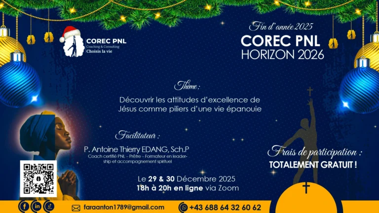 FIN D’ANNÉE 2025 — INVITATION SPÉCIALE COREC PNL 2026